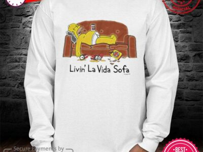 Hottest Vintage 2000 Simpsons Livin La Vida Sofa Shirt