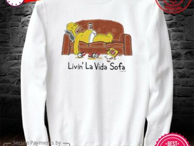 Hottest Vintage 2000 Simpsons Livin La Vida Sofa Shirt