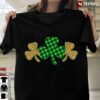 New Official Irish Shamrock Leopard Printed Clover Plaid Women St Patrick&lsquo;s Day T Shirt
