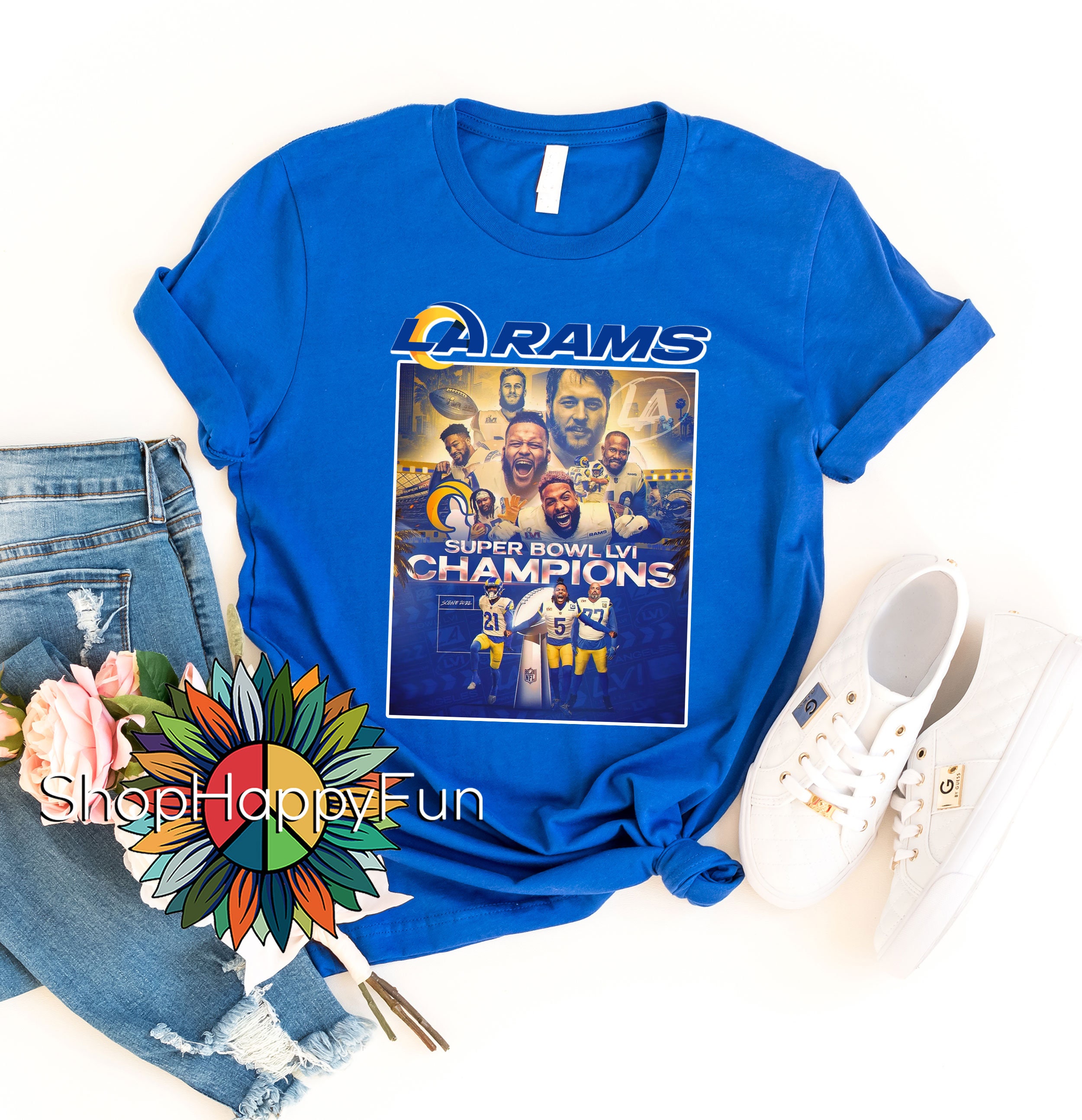Premium LA Rams Super Bowl Team Champions LVI Art Shirt Premium LA Rams Super Bowl Team Champions LVI Art Shirt