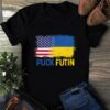 Puck Futin Ukraine Flag American Flag Support Shirt