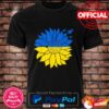 Ukraine Sunflower Peace Dove Symbol Ukrainian Flag Colors Shirt
