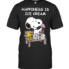 Woodstock Snoopy Happiness Is Ice Cream Shirt