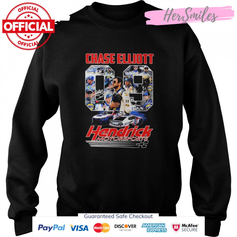 09 Chase Elliott Hendrick Motorsports Signatures Shirt 09 Chase Elliott Hendrick Motorsports Signatures Shirt