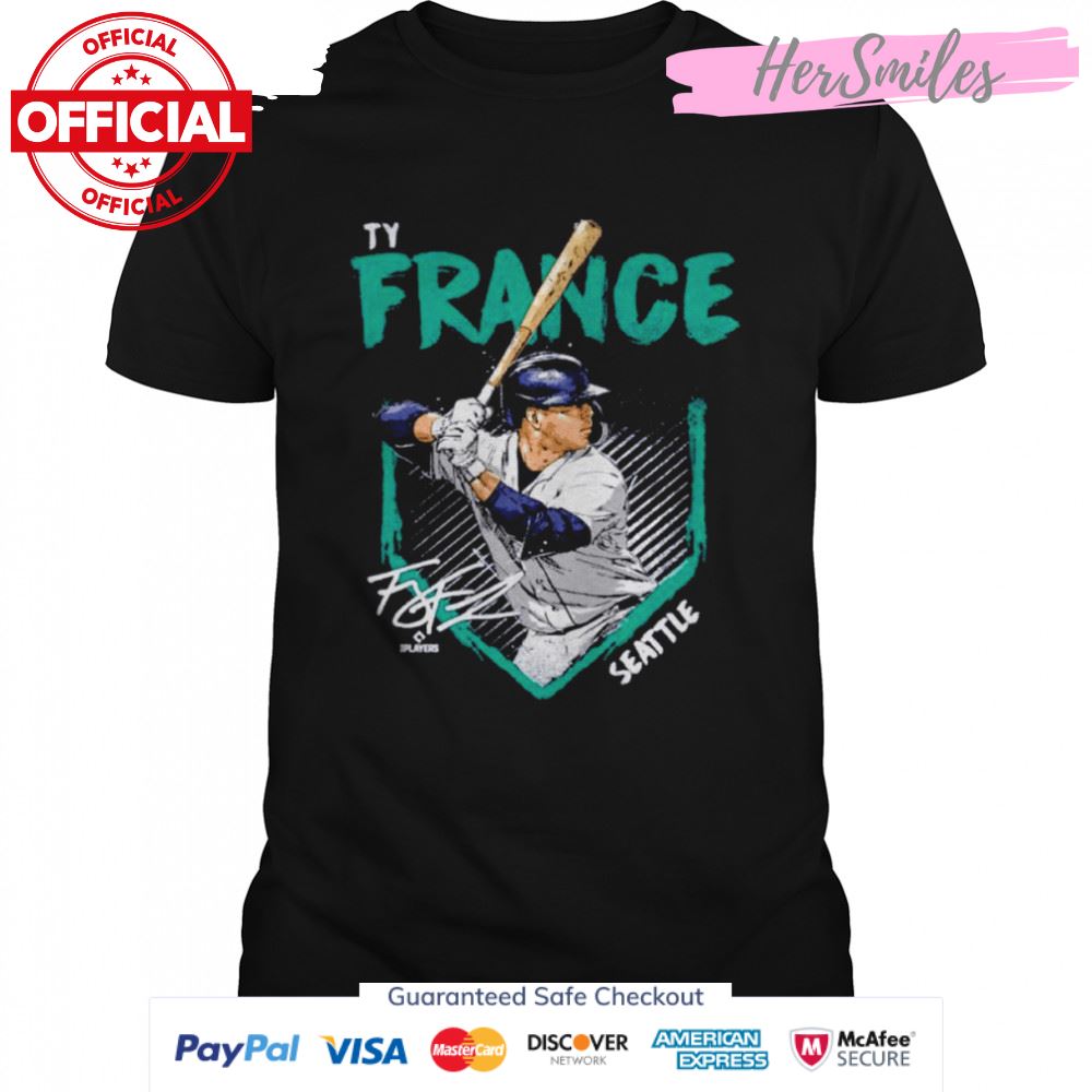 Ty France Seattle Baseball Signatures Shirt