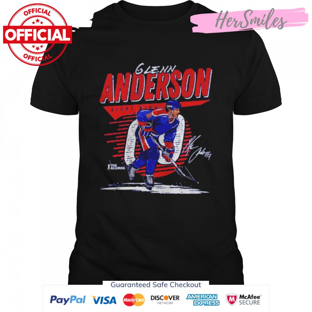 Glenn Anderson Edmonton Comet Hockey Signatures Shirt