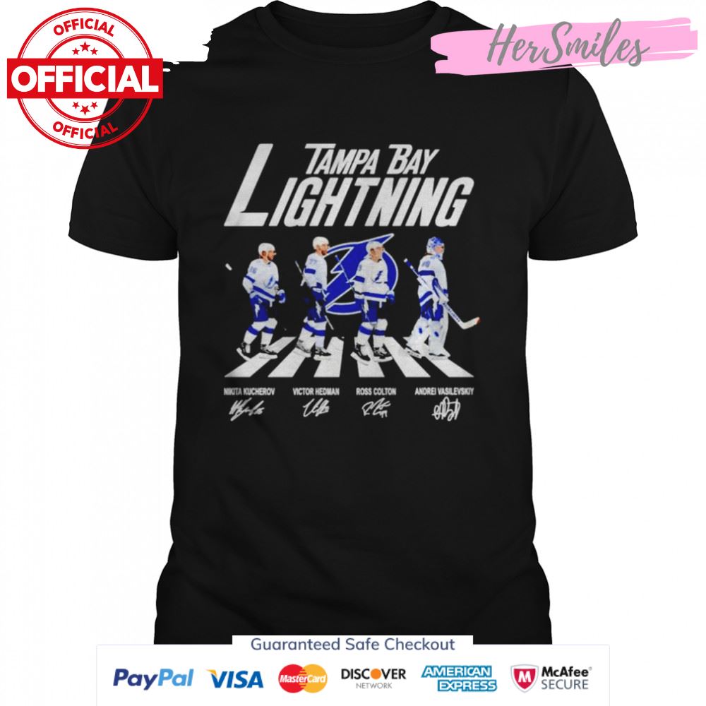 2022 Tampa Bay Lightning Abbey Road signatures shirt