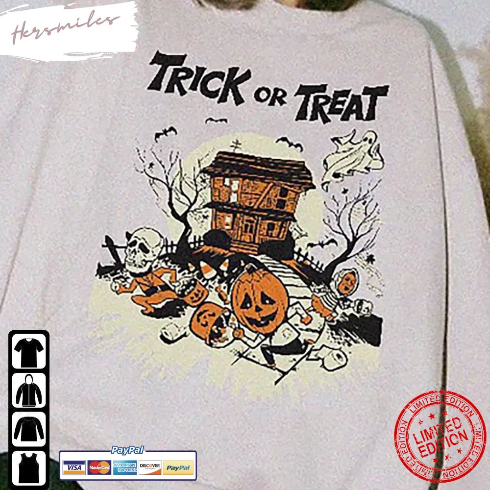 Trick Or Treat Pumpkin  Halloween T-Shirt
