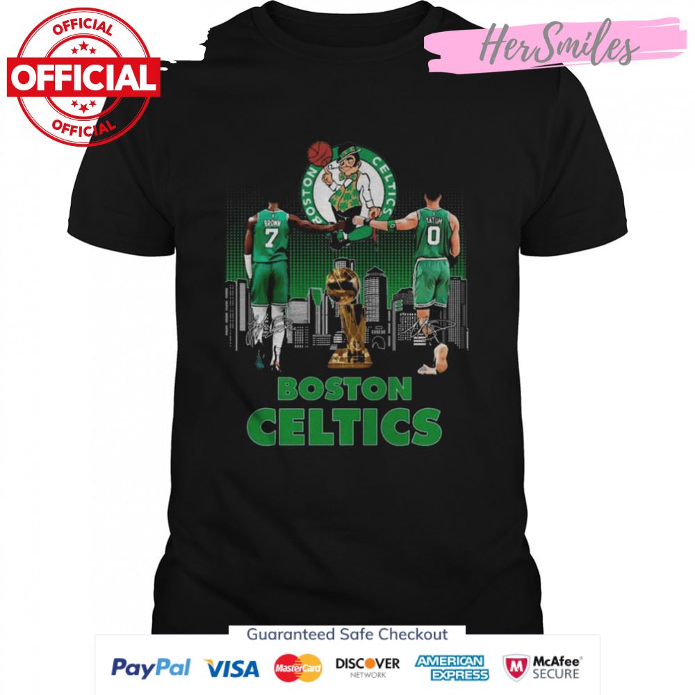 Boston Celtics Jaylen Brown And Jayson Tatum NBA Finals Signatures Shirt