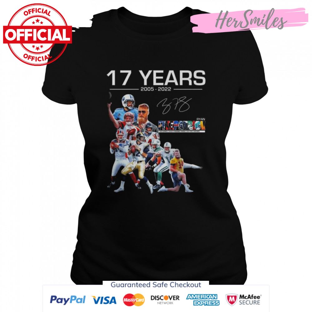 17 Years 1005 2022 Ryan Fitzpatrick Player Signature Shirt