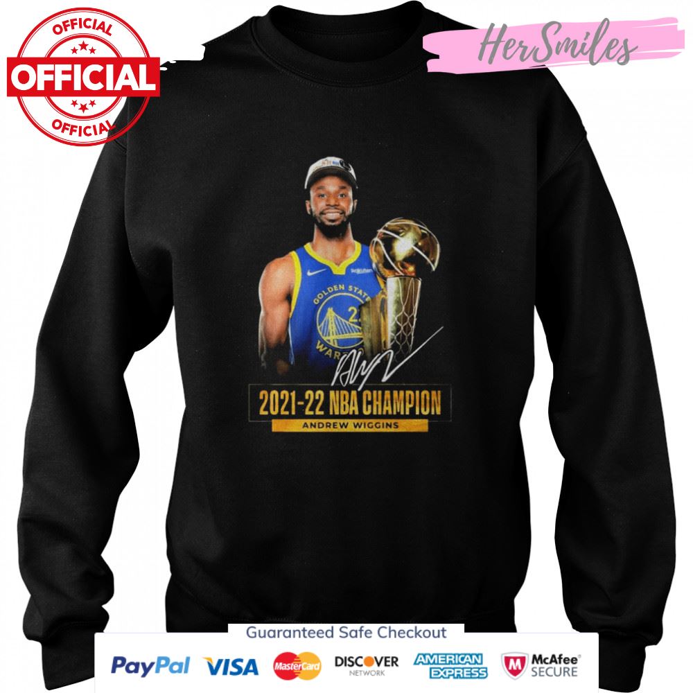 2021-2022 NBA Champion Andrew Wiggins Signatures Shirt 2021-2022 NBA Champion Andrew Wiggins Signatures Shirt