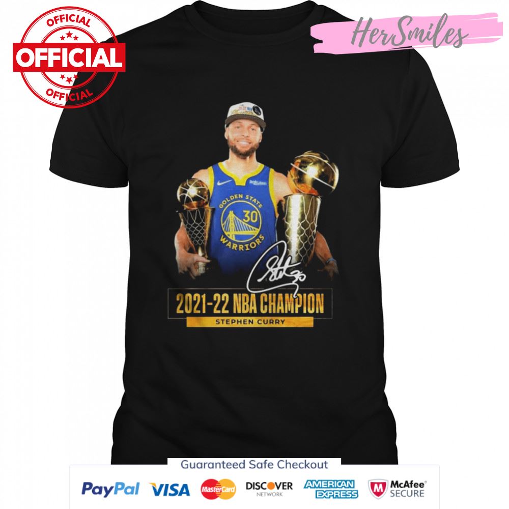 2021-2022 NBA Champion Stephen Curry Signatures Shirt