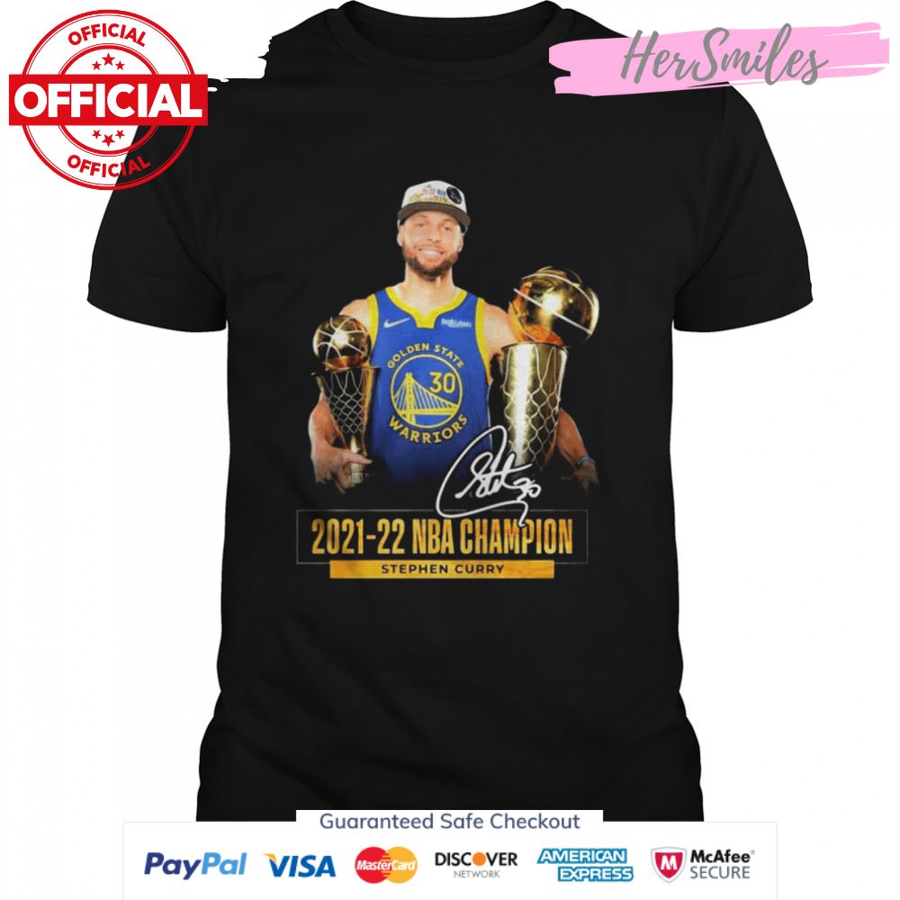 2021-2022 NBA Champion Stephen Curry Signatures Shirt