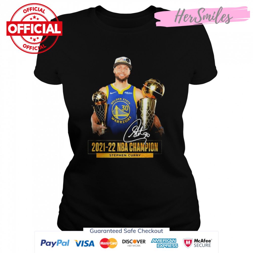 2021-2022 NBA Champion Stephen Curry Signatures Shirt