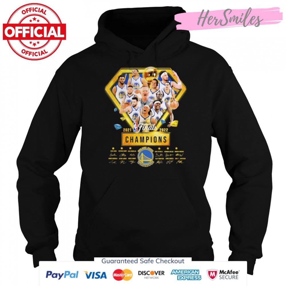 2021-2022 NBA Finals Champions Golden State Warriors Team Signatures Shirt 2021-2022 NBA Finals Champions Golden State Warriors Team Signatures Shirt