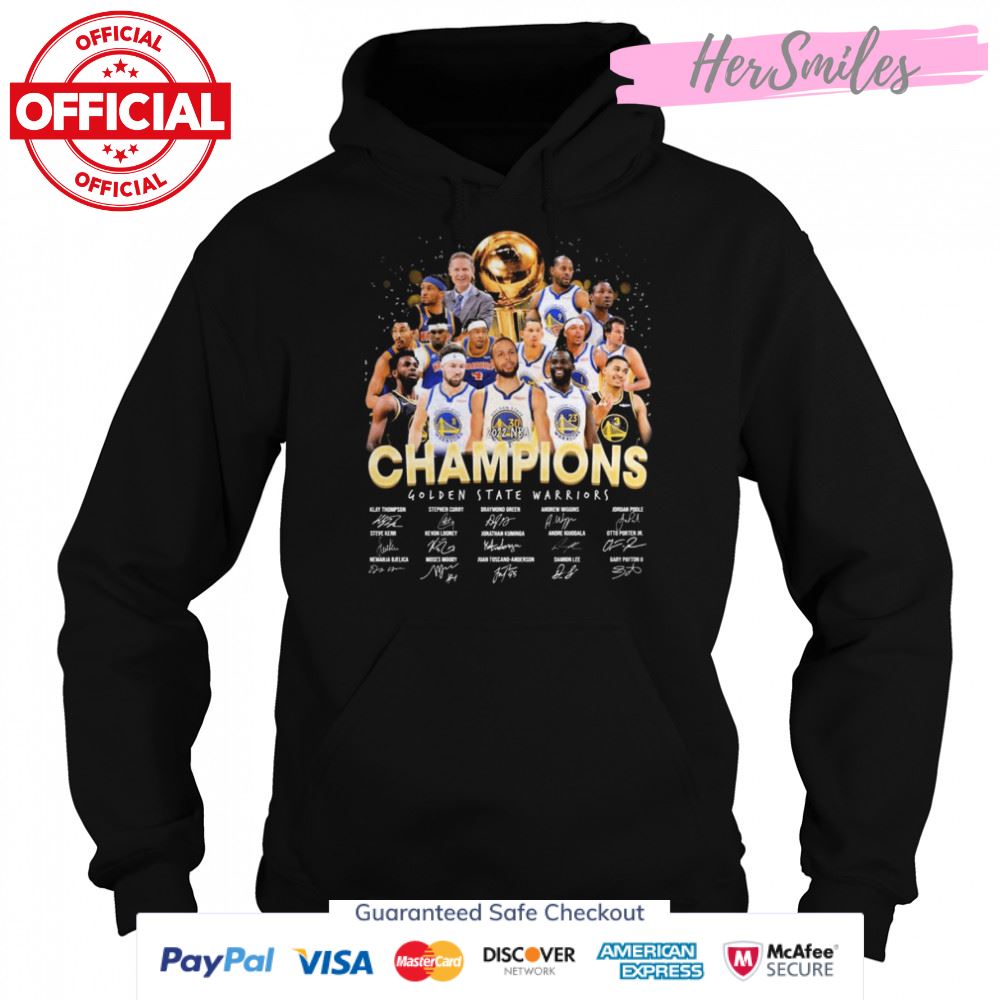 2022 NBA Champions Golden State Warriors Basketball Team Signatures Shirt 2022 NBA Champions Golden State Warriors Basketball Team Signatures Shirt