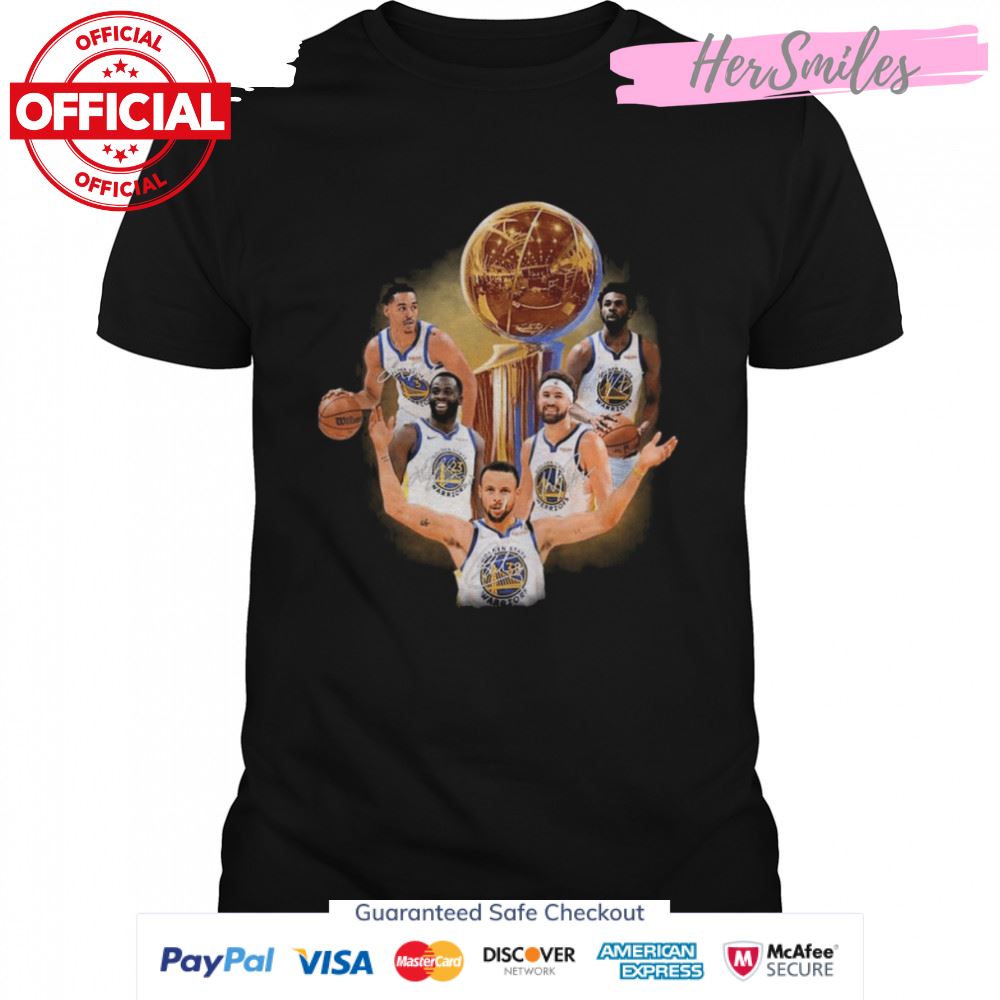 2022 NBA Finals Champions Warriors Basketball Team Signatures Shirt