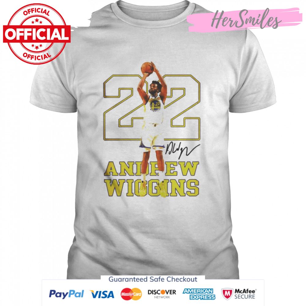 22 Andrew Wiggins Golden State Warriors signature shirt