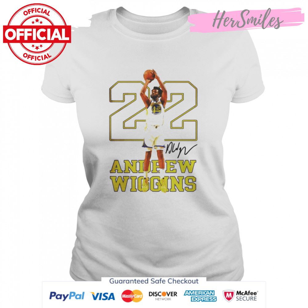 22 Andrew Wiggins Golden State Warriors signature shirt