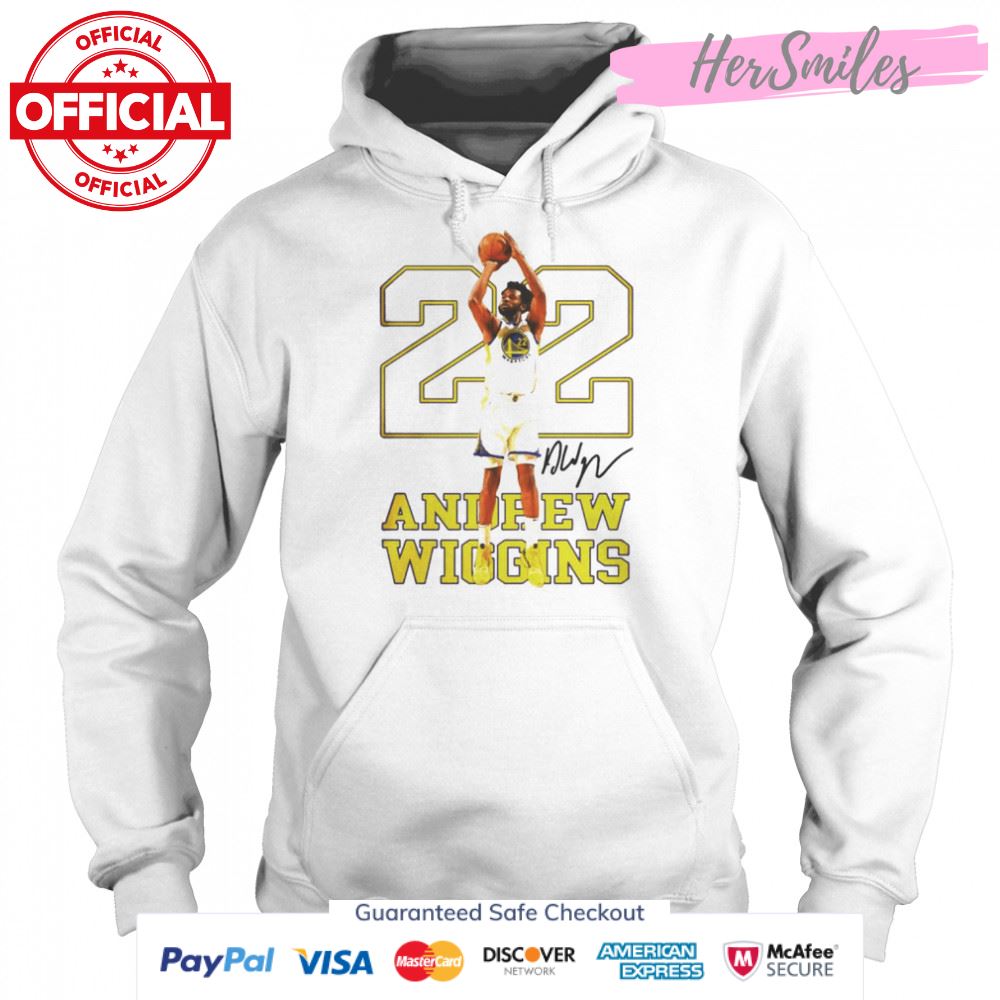 22 Andrew Wiggins Golden State Warriors signature shirt 22 Andrew Wiggins Golden State Warriors signature shirt