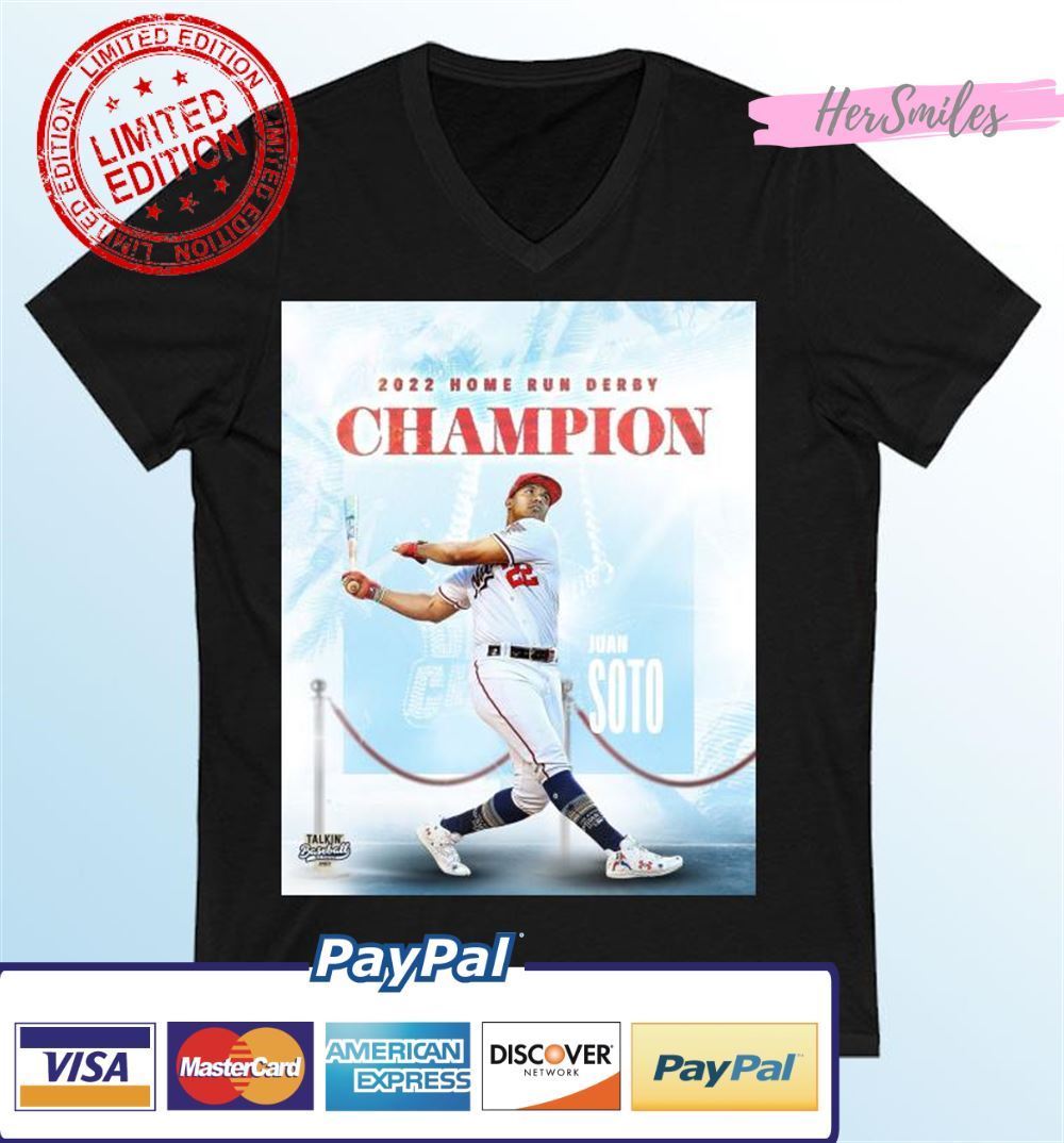 22 Juan Soto 2022 Home Run Derby Champion Unisex T-Shirt 22 Juan Soto 2022 Home Run Derby Champion Unisex T-Shirt
