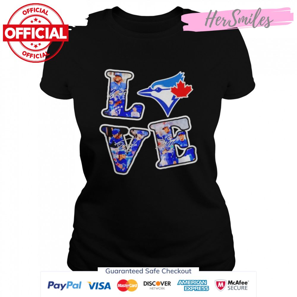 Love Toronto Blue Jays Players signatures shirt