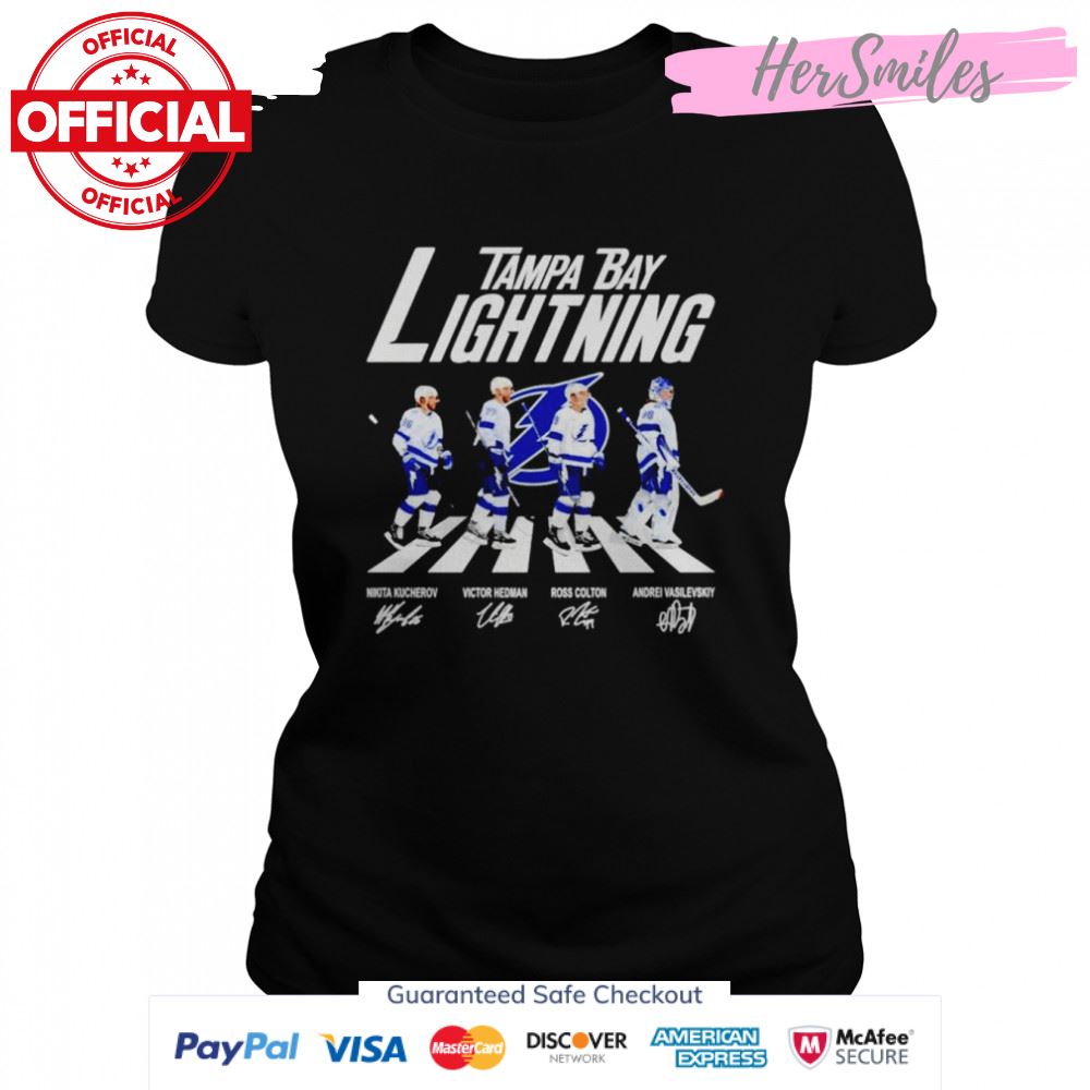 2022 Tampa Bay Lightning Abbey Road signatures shirt