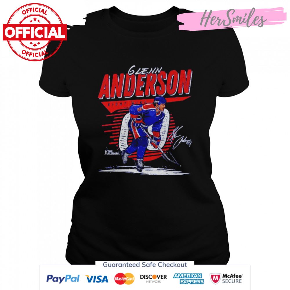 Glenn Anderson Edmonton Comet Hockey Signatures Shirt