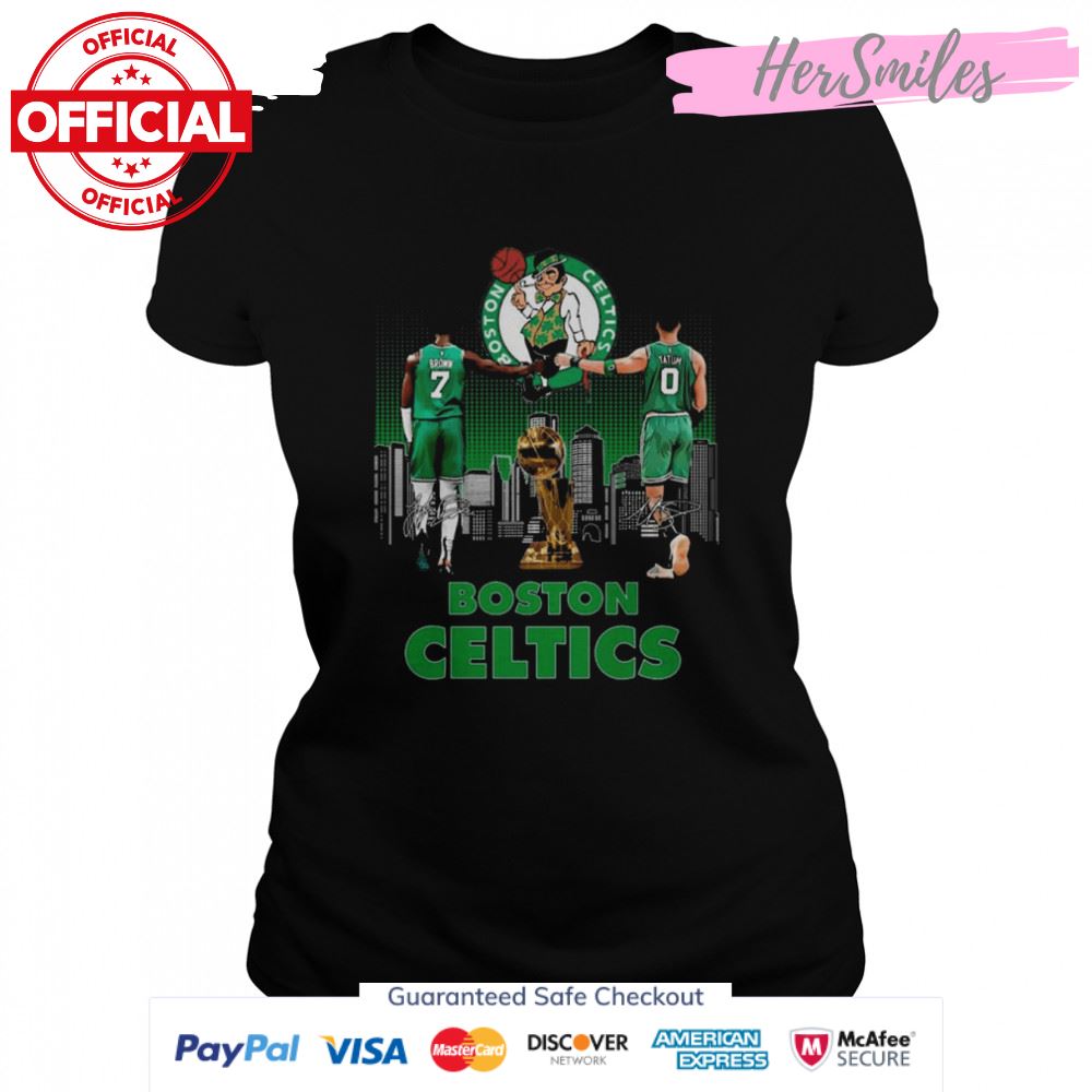 Boston Celtics Jaylen Brown And Jayson Tatum NBA Finals Signatures Shirt