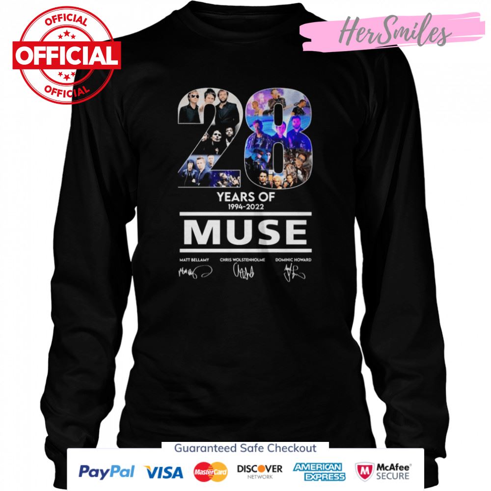 28 Years Of Muse 1994-2022 Signatures Shirt 28 Years Of Muse 1994-2022 Signatures Shirt