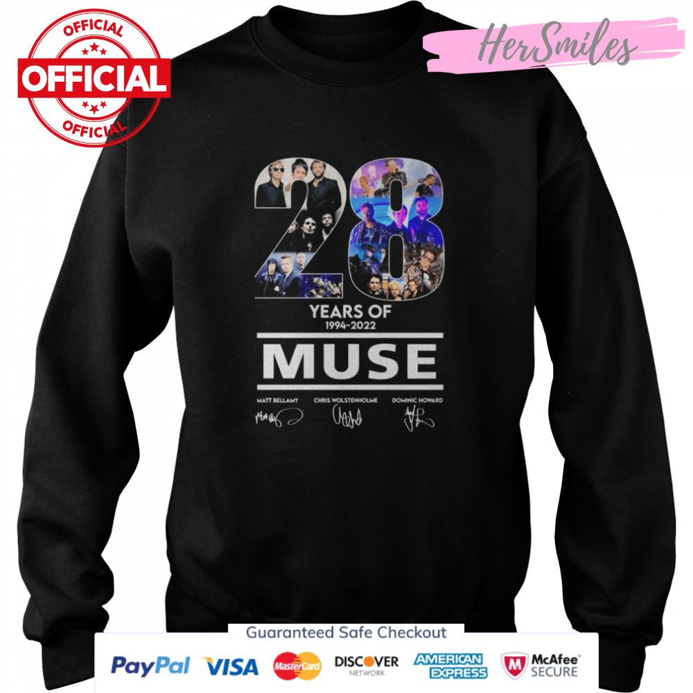 28 Years Of Muse 1994-2022 Signatures Shirt 28 Years Of Muse 1994-2022 Signatures Shirt