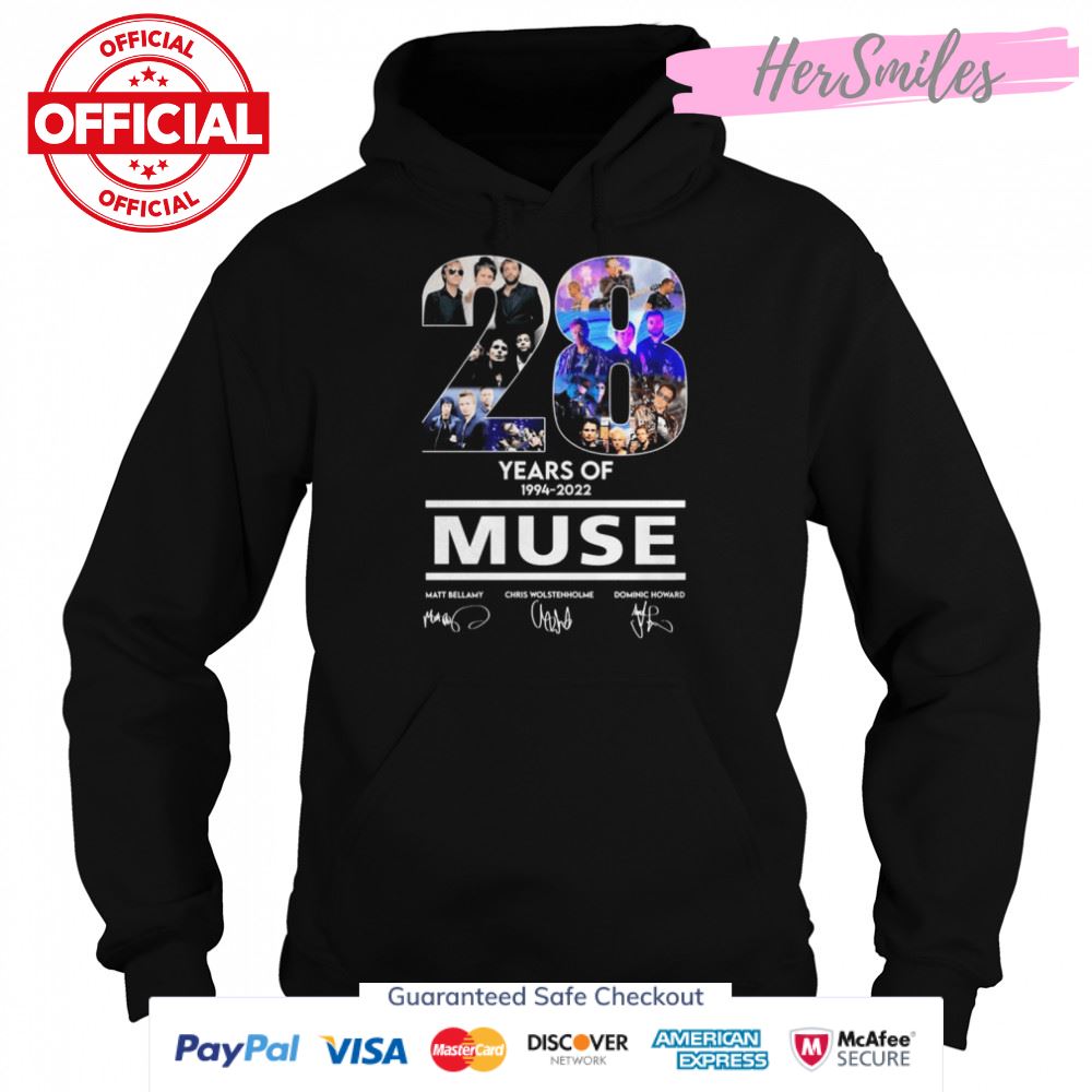28 Years Of Muse 1994-2022 Signatures Shirt 28 Years Of Muse 1994-2022 Signatures Shirt