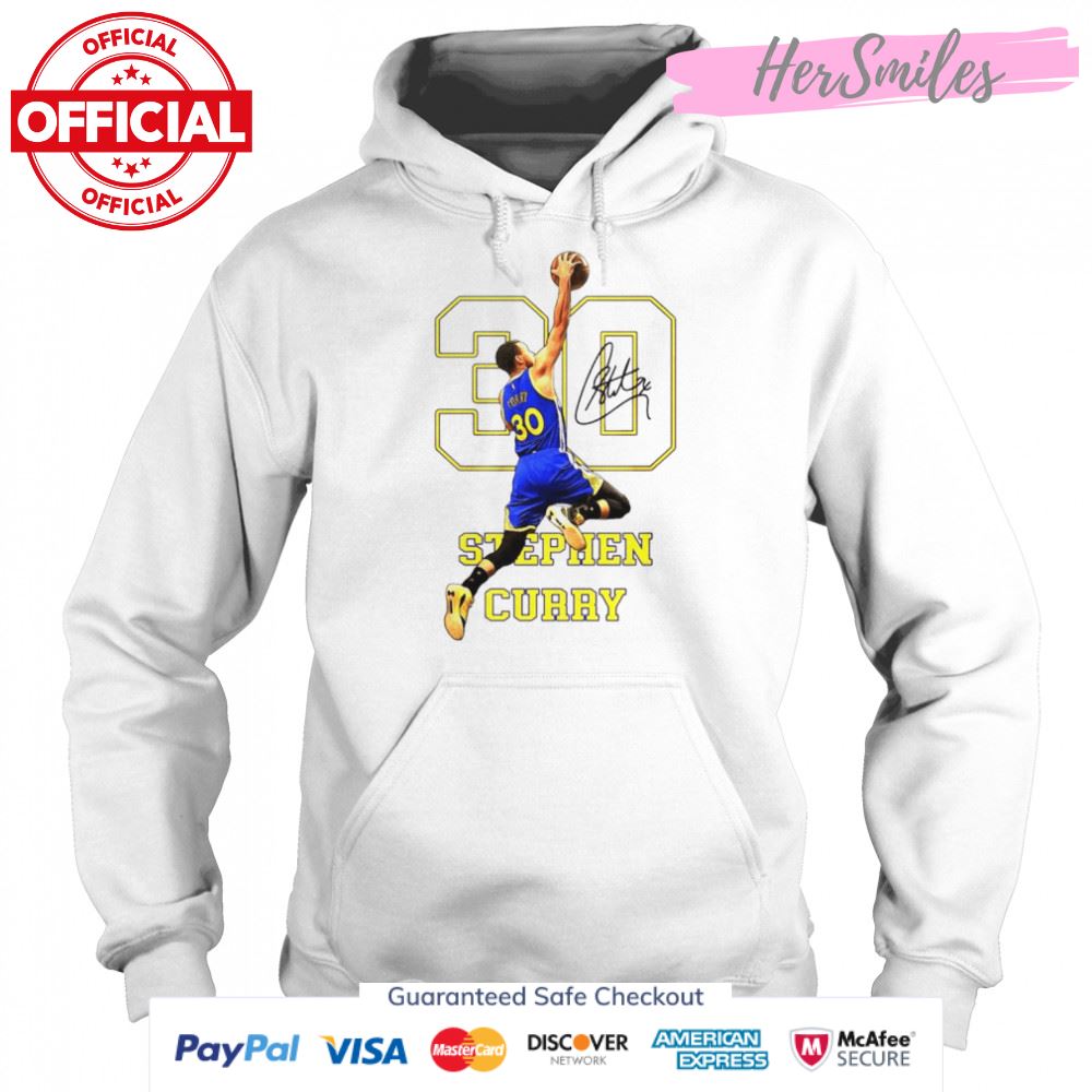 30 Stephen Curry Golden State Warriors signature T-shirt 30 Stephen Curry Golden State Warriors signature T-shirt