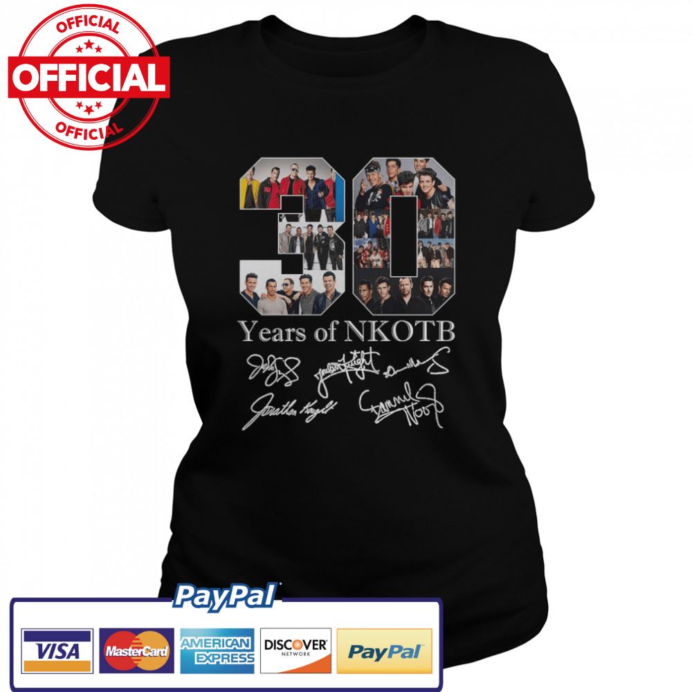 30 Years Of Nkotb With Signatures New Kids On The Block shirt