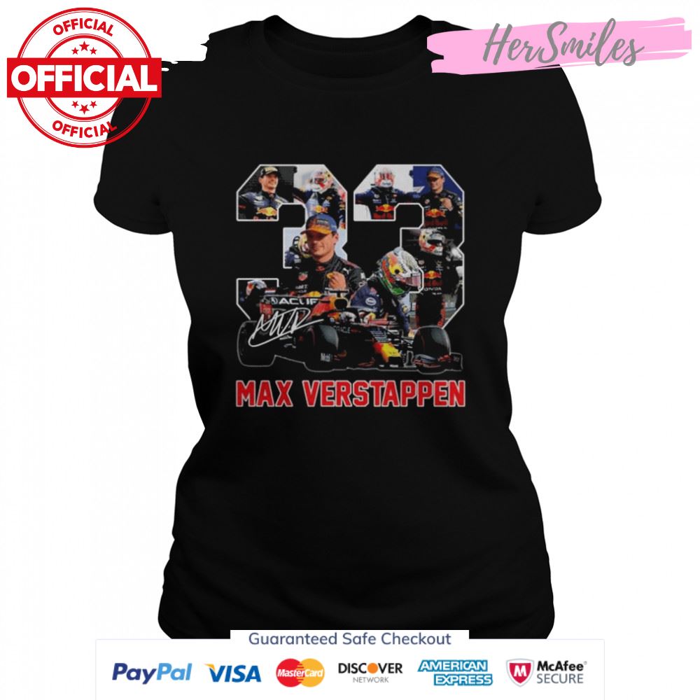 33 Max Verstappen signatures shirt