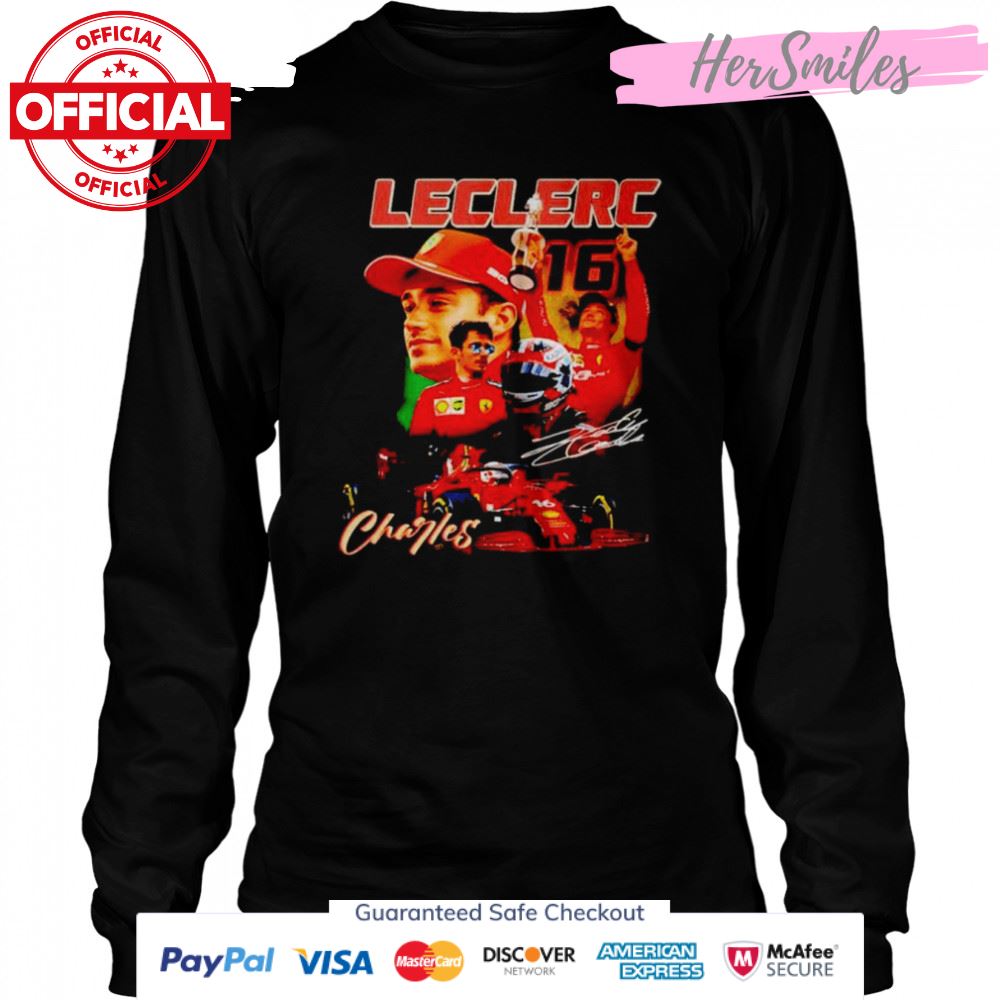 Charles Leclerc Driver Racing Championship Formula Racing signature shirt Charles Leclerc Driver Racing Championship Formula Racing signature shirt