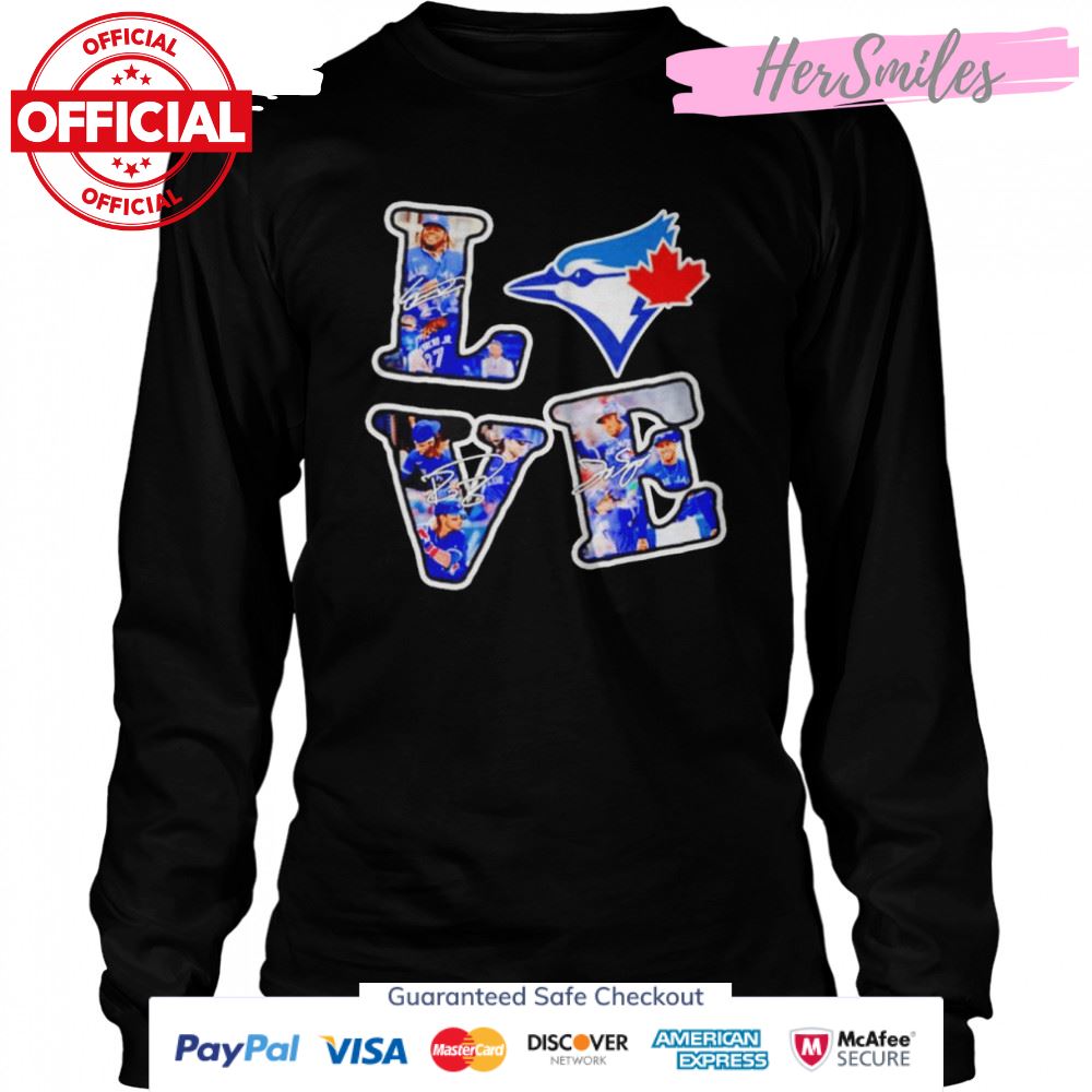 Love Toronto Blue Jays Players signatures shirt Love Toronto Blue Jays Players signatures shirt