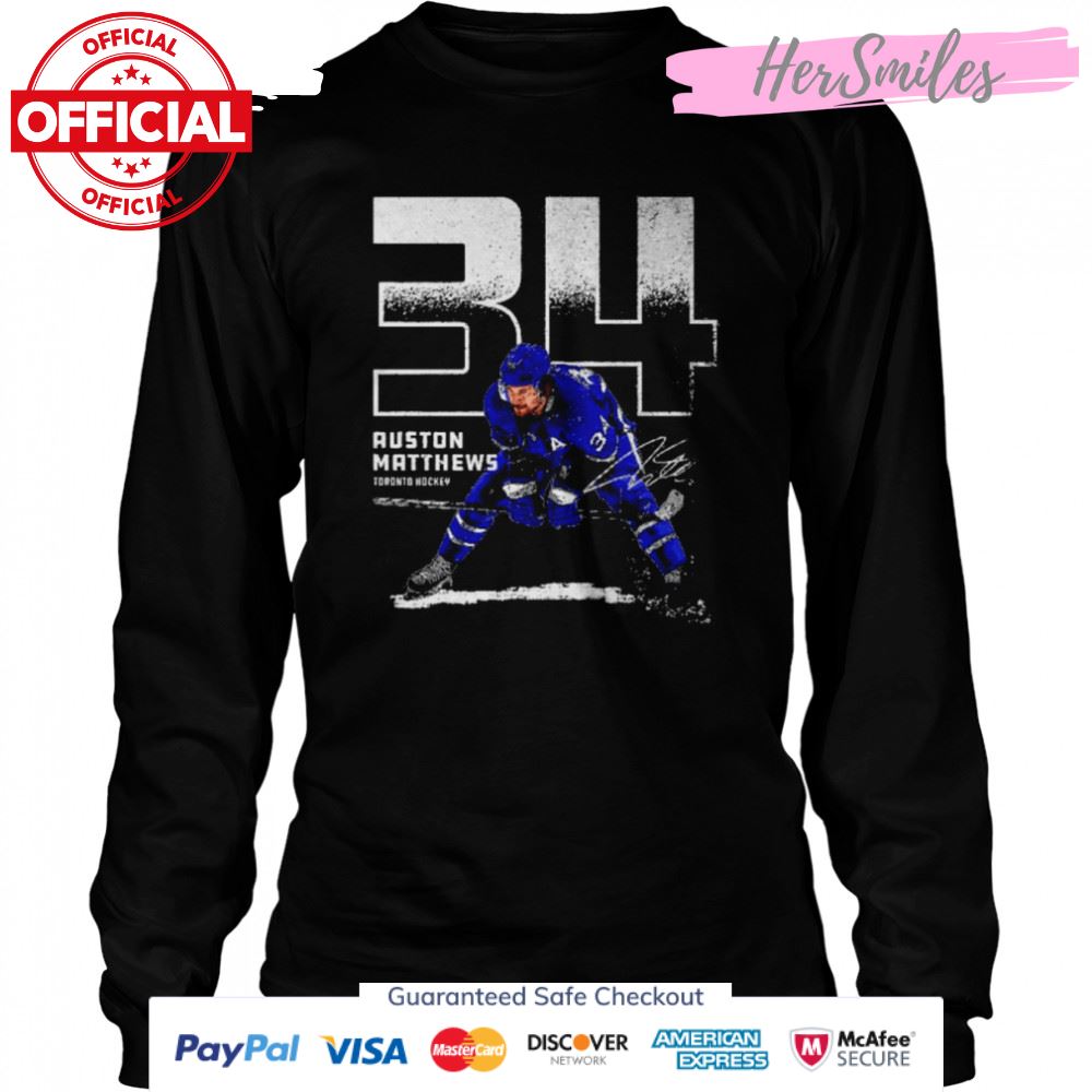 Auston Matthews Toronto Outline Signatures Shirt Auston Matthews Toronto Outline Signatures Shirt