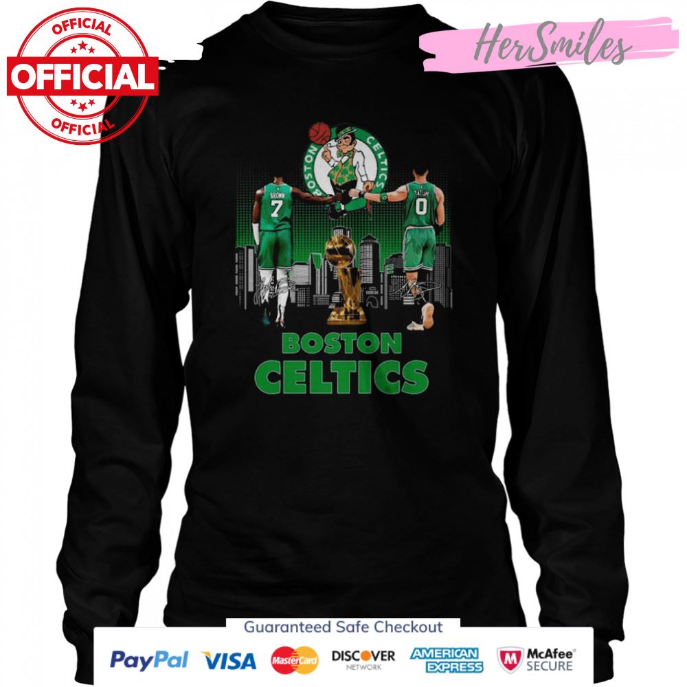 Boston Celtics Jaylen Brown And Jayson Tatum NBA Finals Signatures Shirt Boston Celtics Jaylen Brown And Jayson Tatum NBA Finals Signatures Shirt