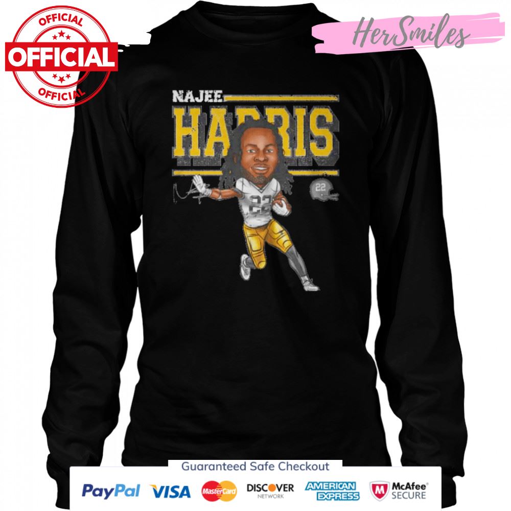 Najee Harris Pittsburgh Cartoon Football Signatures Shirt Najee Harris Pittsburgh Cartoon Football Signatures Shirt