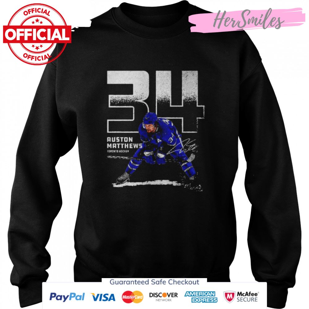 Auston Matthews Toronto Outline Signatures Shirt Auston Matthews Toronto Outline Signatures Shirt