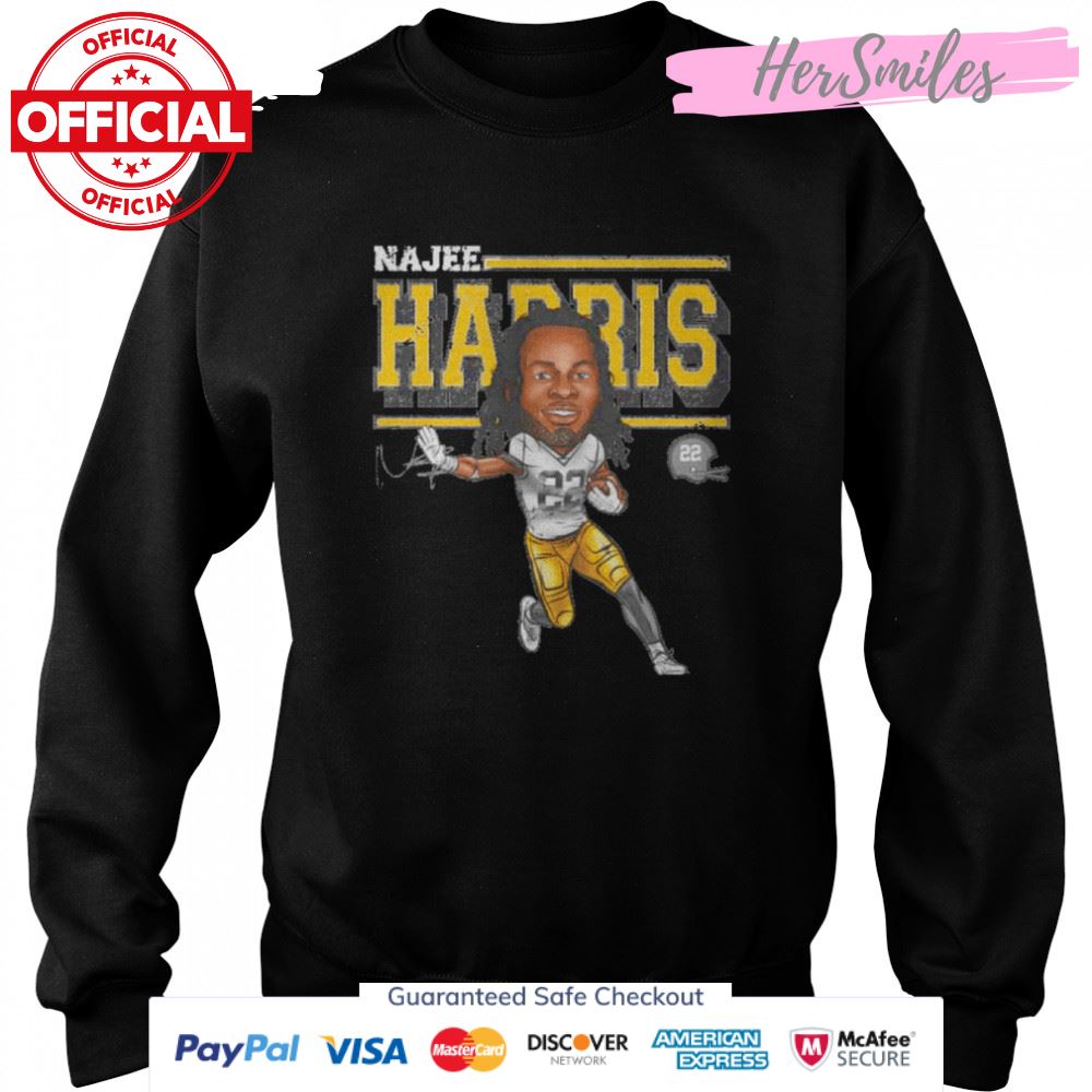 Najee Harris Pittsburgh Cartoon Football Signatures Shirt Najee Harris Pittsburgh Cartoon Football Signatures Shirt