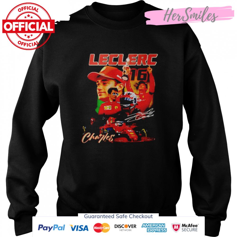 Charles Leclerc Driver Racing Championship Formula Racing signature shirt Charles Leclerc Driver Racing Championship Formula Racing signature shirt