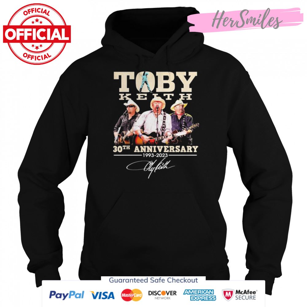 Toby Keith 30th Anniversary 1993 2023 Signatures Shirt Toby Keith 30th Anniversary 1993 2023 Signatures Shirt