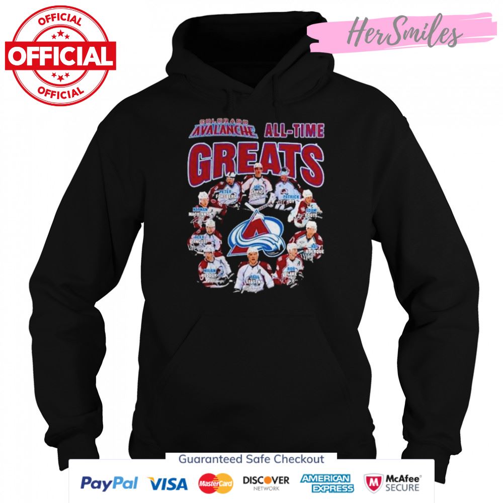 Colorado Avalanche all time greats signatures shirt Colorado Avalanche all time greats signatures shirt