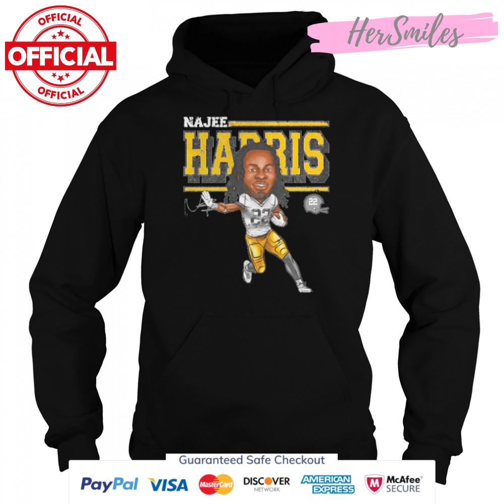 Najee Harris Pittsburgh Cartoon Football Signatures Shirt Najee Harris Pittsburgh Cartoon Football Signatures Shirt