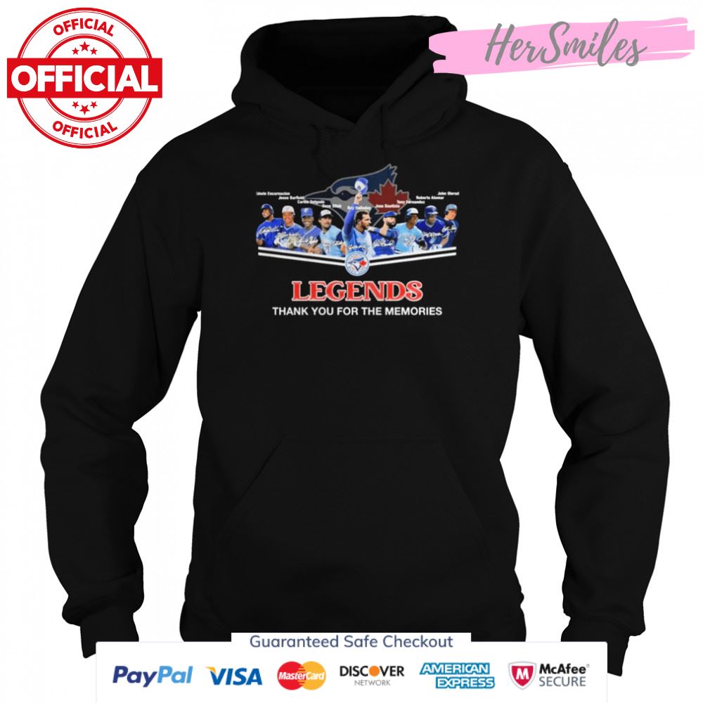 Toronto Blue Jays Legends Team Signatures Thank You For The Memories Shirt Toronto Blue Jays Legends Team Signatures Thank You For The Memories Shirt