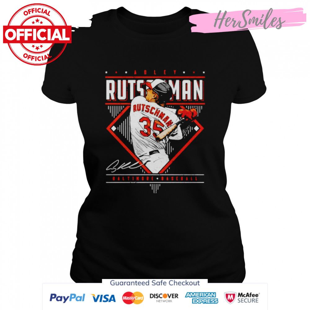 Adley Rutschman Baltimore Orioles Diamond Name signature shirt