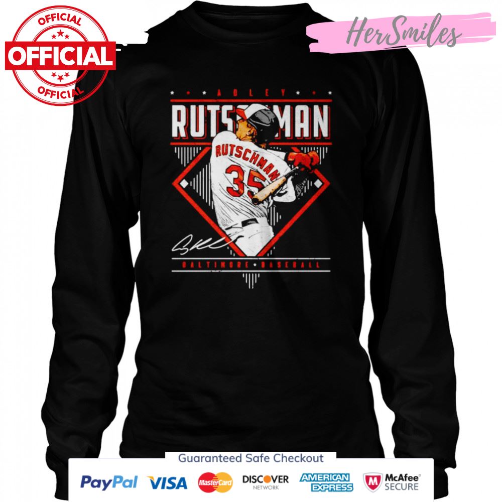 Adley Rutschman Baltimore Orioles Diamond Name signature shirt Adley Rutschman Baltimore Orioles Diamond Name signature shirt