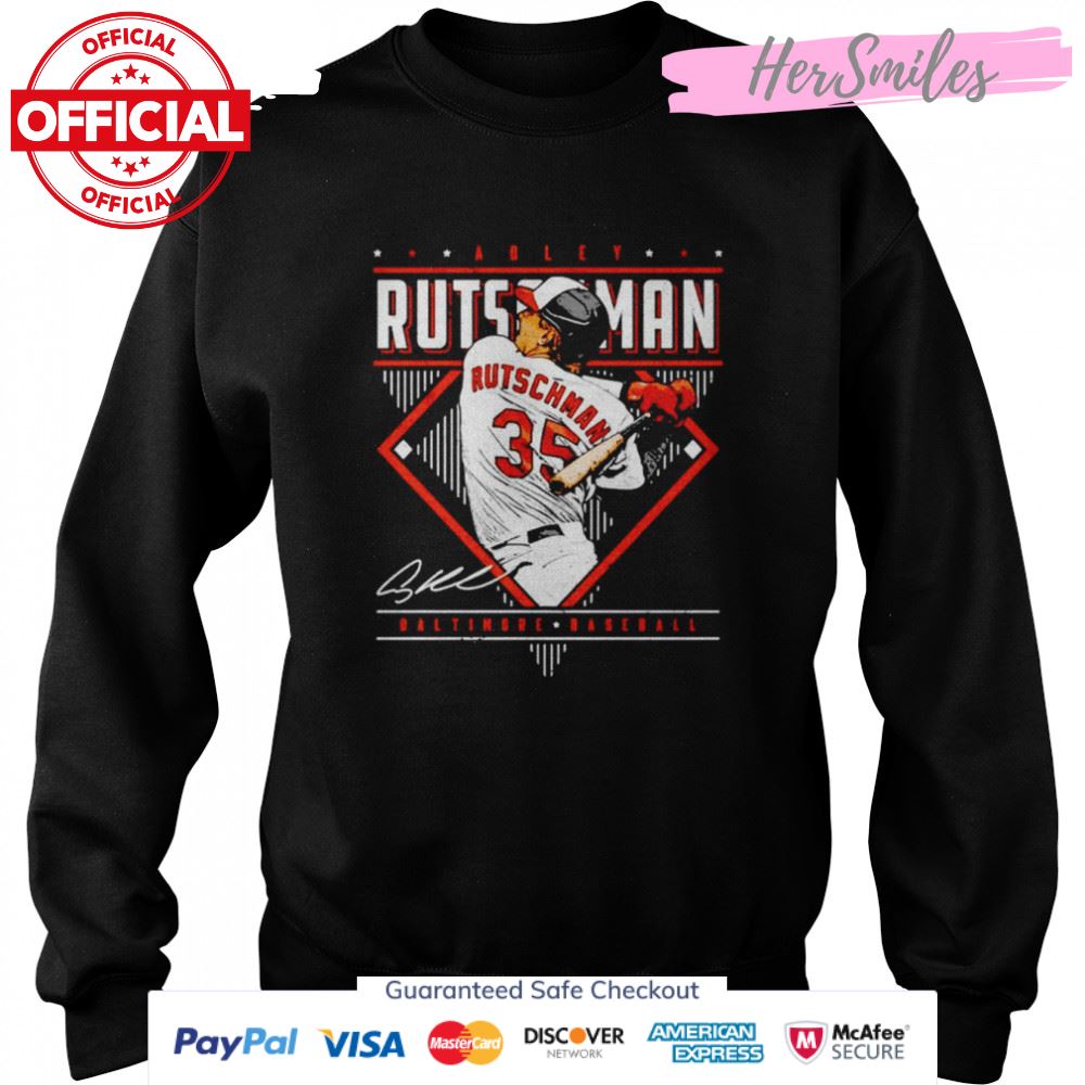Adley Rutschman Baltimore Orioles Diamond Name signature shirt Adley Rutschman Baltimore Orioles Diamond Name signature shirt